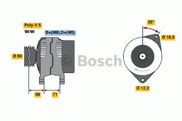 BOSCH 0986040651 Генератор