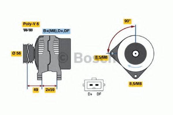 BOSCH 0123325005 Генератор