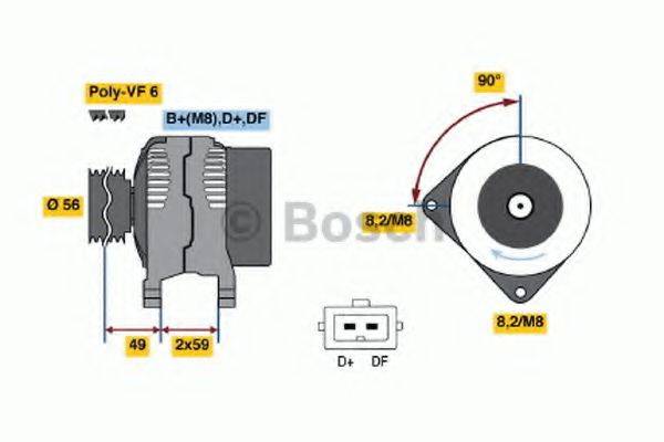 BOSCH 0123515021 Генератор