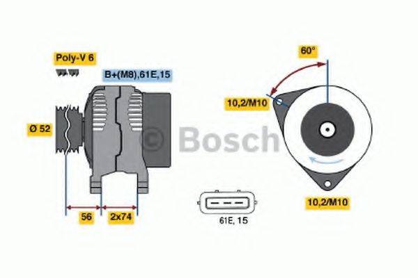 BOSCH 0123315022 Генератор