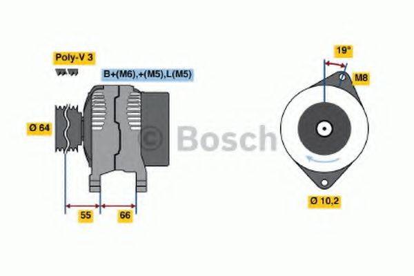 BOSCH 0986041421 Генератор