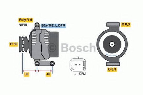 BOSCH 0986041850 Генератор