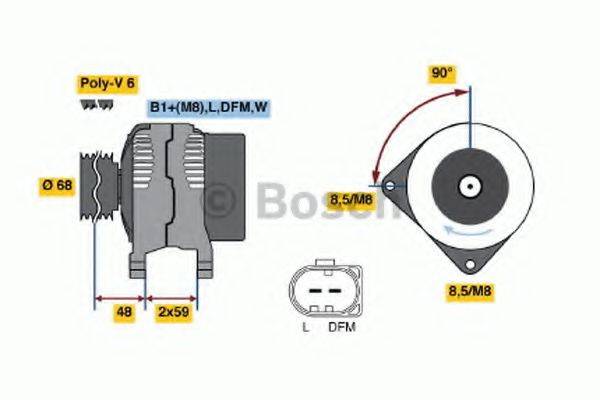 BOSCH 0986041900 Генератор