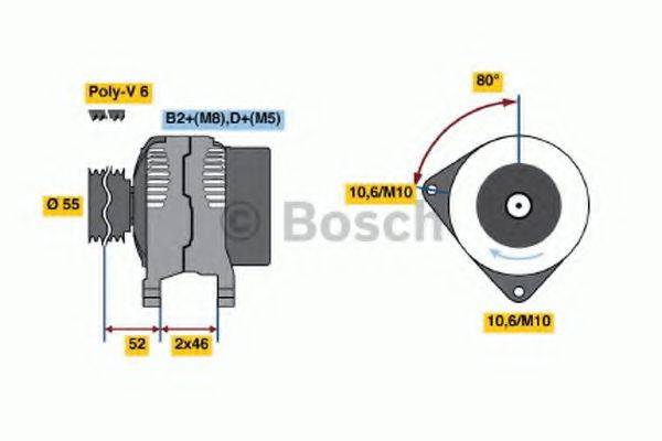 BOSCH 0124615002 Генератор