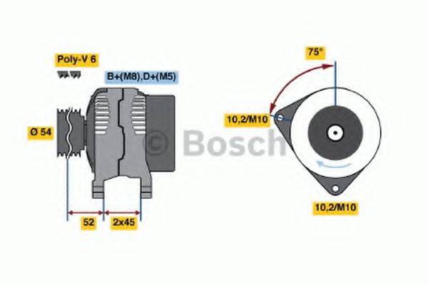 BOSCH 0986042071 Генератор