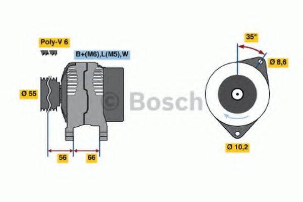 BOSCH 0986042211 Генератор