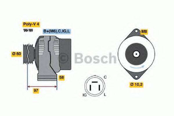 BOSCH 0986042321 Генератор