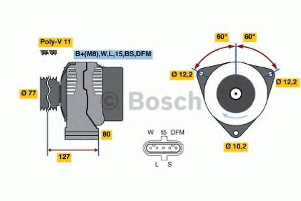 BOSCH 0124555004 Генератор