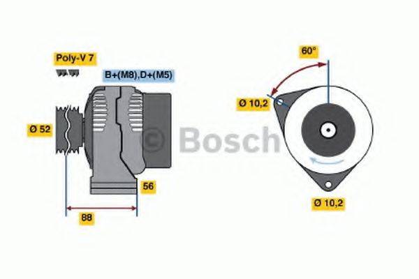 BOSCH 0123510073 Генератор