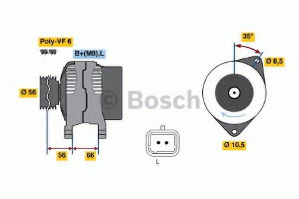 BOSCH 0986043091 Генератор