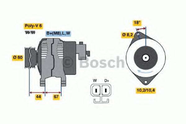 BOSCH 0986043101 Генератор