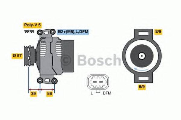 BOSCH 0124515095 Генератор