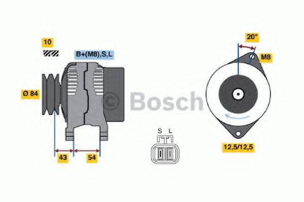 BOSCH 0986044661 Генератор