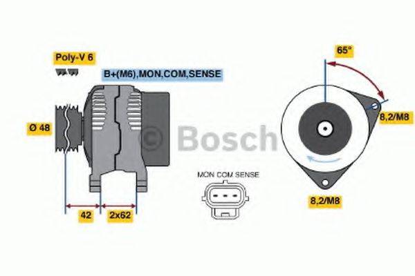 BOSCH 0986044671 Генератор