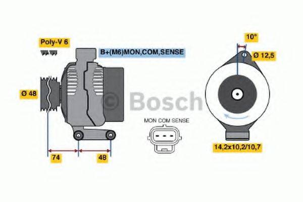 BOSCH 0986044701 Генератор