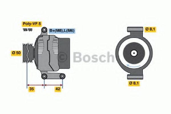 BOSCH 0986045181 Генератор