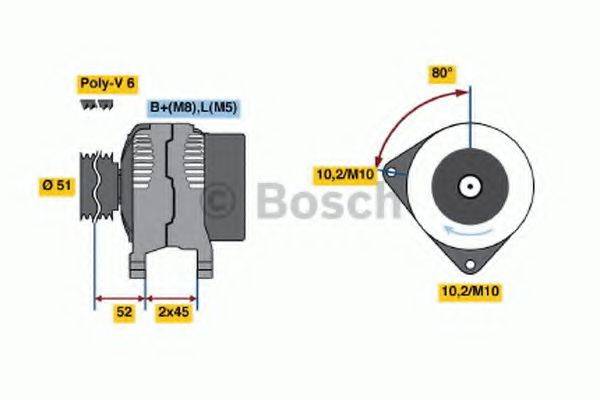 BOSCH 0986046511 Генератор