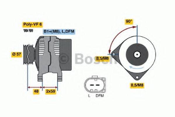 BOSCH 0124625010 Генератор