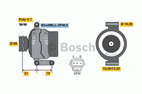 BOSCH 0986045370 Генератор