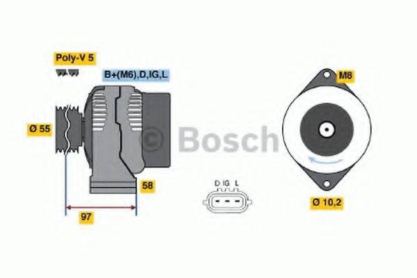 BOSCH 0986045791 Генератор