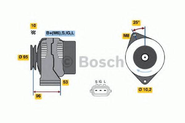 BOSCH 0986045871 Генератор