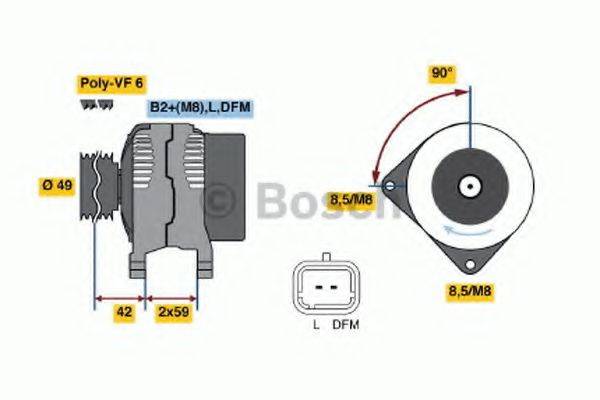 BOSCH 0986046280 Генератор