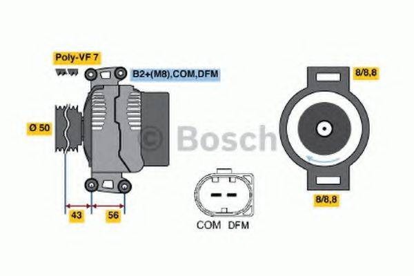 BOSCH 0986047710 Генератор