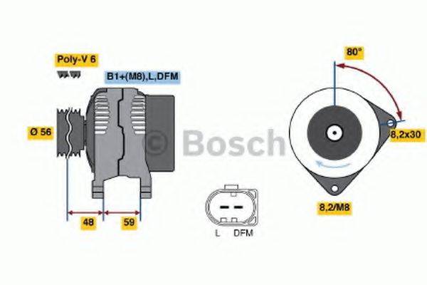 BOSCH 0986048160 Генератор