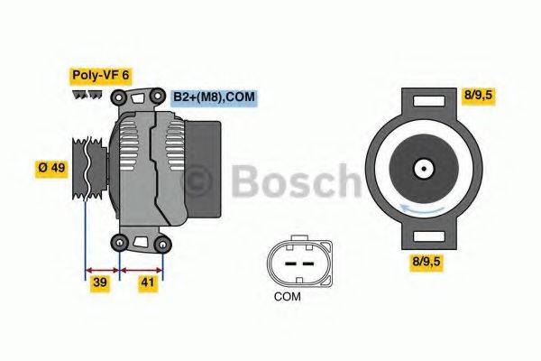 BOSCH 0986048350 Генератор