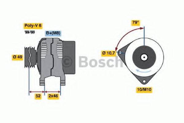 BOSCH 0986048911 Генератор