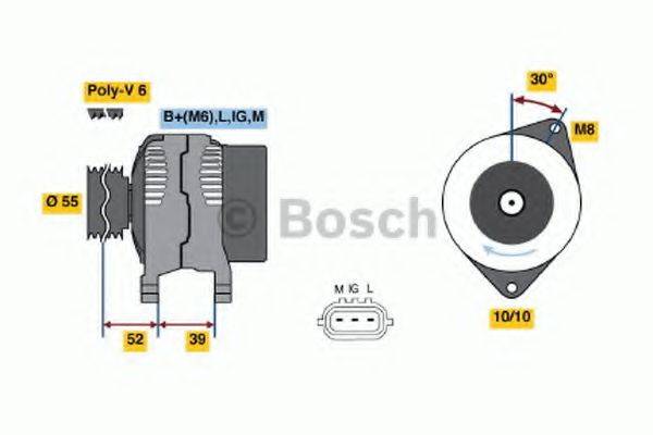 BOSCH 0986049211 Генератор