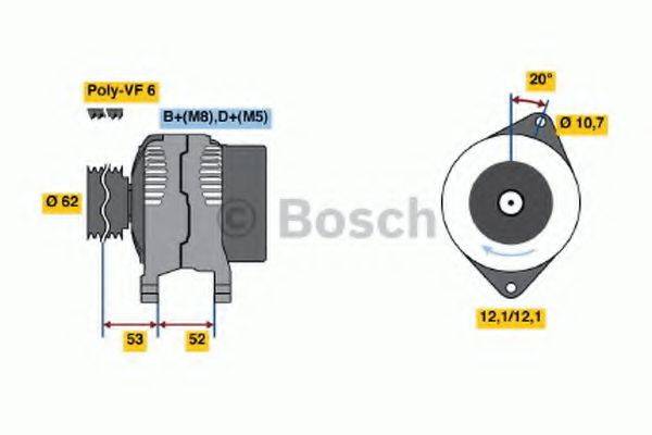 BOSCH 0986049231 Генератор