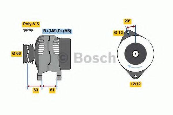 BOSCH 0986080280 Генератор