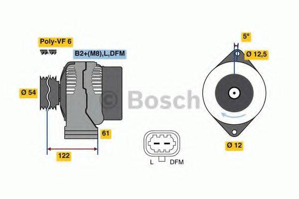 BOSCH 0986080380 Генератор