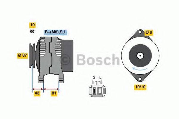 BOSCH 0986080430 Генератор