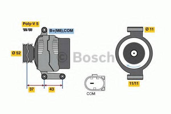 BOSCH 0986080500 Генератор