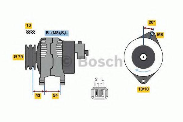 BOSCH 0986080840 Генератор