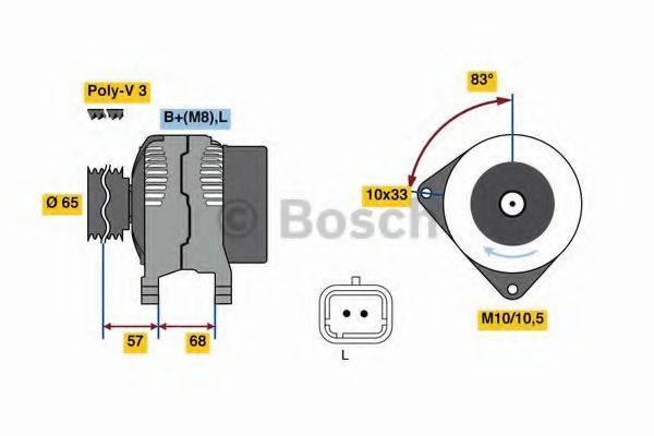 BOSCH 0986080960 Генератор