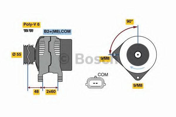 BOSCH 0986080990 Генератор