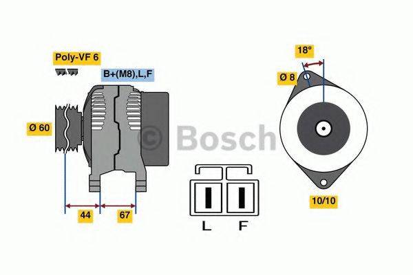 BOSCH 0986081150 Генератор