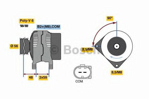 BOSCH 0986081180 Генератор