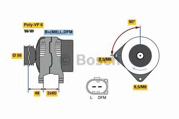 BOSCH 0986081230 Генератор