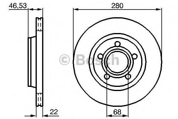 BOSCH 0986478022 гальмівний диск