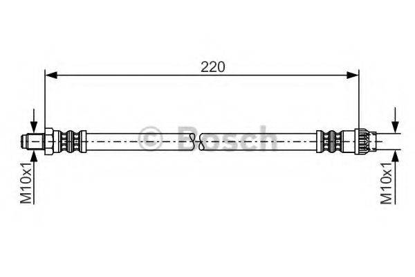 BOSCH 1987481376 Гальмівний шланг