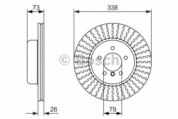 BOSCH 0986479773 гальмівний диск