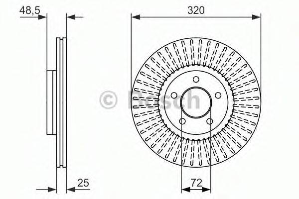 BOSCH 0986479794 гальмівний диск