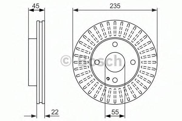 BOSCH 0986479842 гальмівний диск