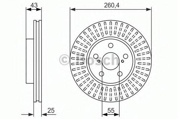 BOSCH 0986479869 гальмівний диск