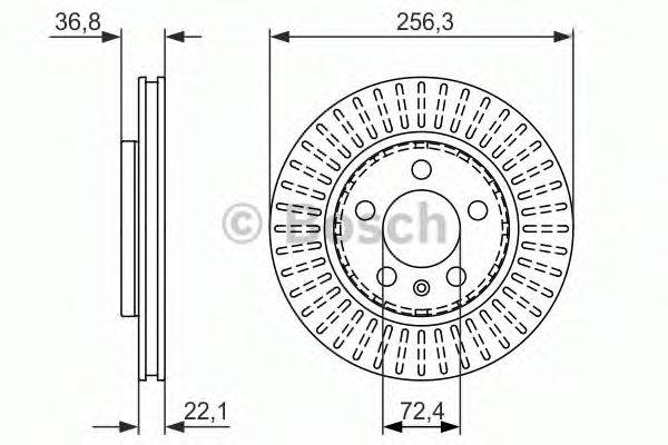 BOSCH 0986479871 гальмівний диск