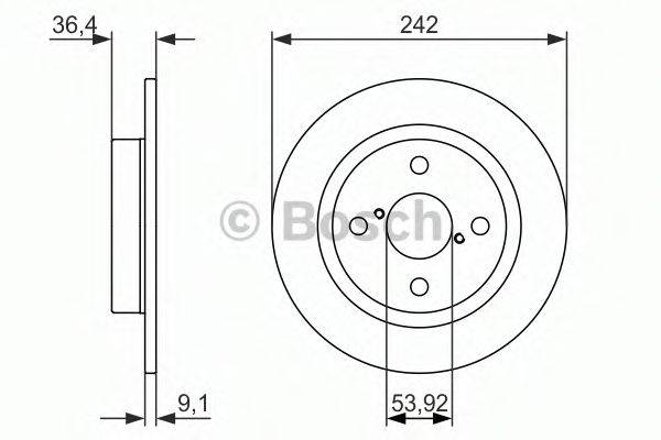 BOSCH 0986479879 гальмівний диск